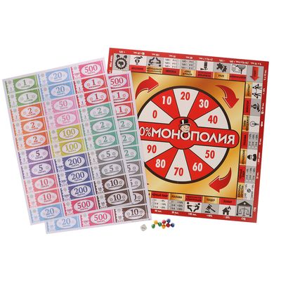 Настольная игра Русский стиль 100%Монополия