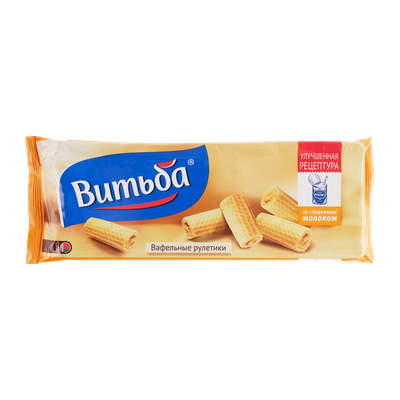 Вафельные рулетики «Витьба» со сгущенным молоком
