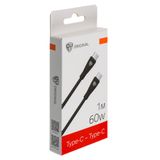 Кабель для зарядки Type C-Type C BY Nylon Pro, 60Вт, 1 м, 5A