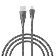Кабель для зарядки USB(A)-Type C BY Nylon Pro, 18Вт, 1 м, 3A, нейлон, черный  - Галамарт