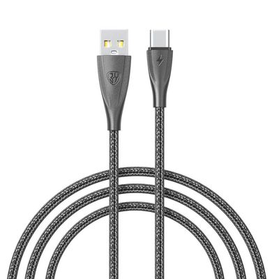 Кабель для зарядки USB(A)-Type C BY Nylon Pro, 18Вт, 1 м, 3A, нейлон, черный 