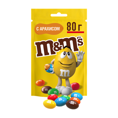 Драже «M&M's» с арахисом и молочным шоколадом
