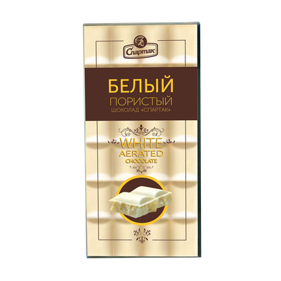 Шоколад «Спартак» белый пористый