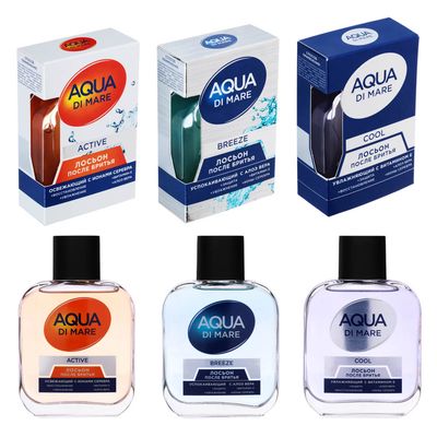 Лосьон после бритья AQUA DI MARE, Cool/Active/Breeze, 100 мл 