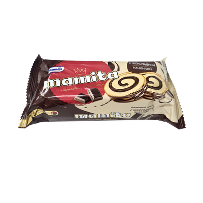 Рулет бисквитный «Mamita» с шоколадной начинкой
