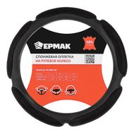 Оплетка руля ЕРМАК, спонж, 5 подушек, черный, разм. (М) - Галамарт