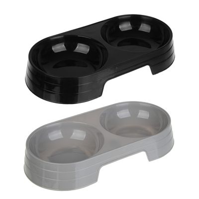 VETTA Миска двойная, полипропилен, 23x12x4 см, 300 мл 