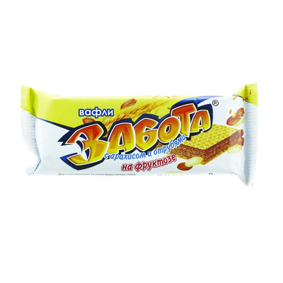 Вафли «Забота» с арахисом и отрубями на фруктозе