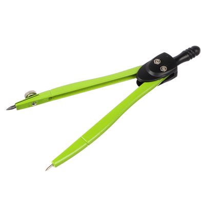 Циркуль школьный 11,5см, цветной металл, в ПВХ чехле, 4 цвета