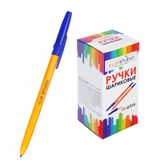 Ручка шариковая «ClipStudio» синяя, наконечник 0,7 мм, желтый корпус