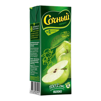 Сок «Сочный фрукт» яблоко