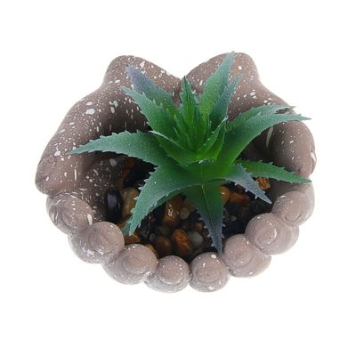 Суккулент искусственный в кашпо «LADECOR» 10x8x10 см, 2 вида