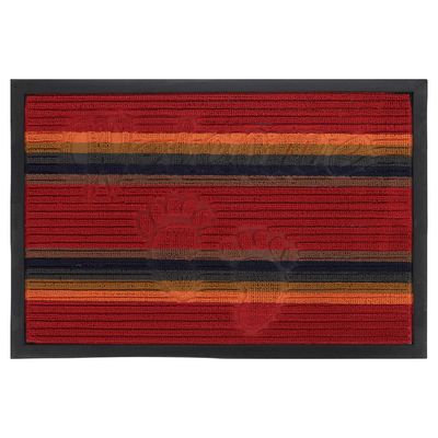 Коврик придверный яркая полоска тм VETTA, 40x60см, ворсовый с резиновой каймой, 4 диз. 
