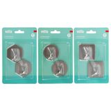 Крючки самоклеящиеся тм VETTA, 4,5x4,5см, 3 дизайна, 2шт