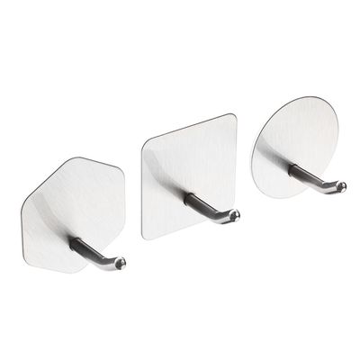 Крючки самоклеящиеся тм VETTA, 4,5x4,5см, 3 дизайна, 2шт