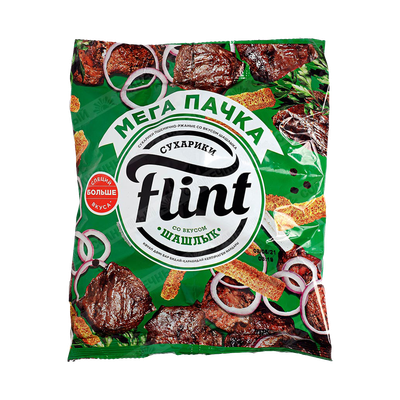 Сухарики ржано-пшеничные «Flint» вкус шашлыка