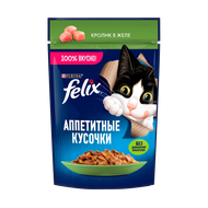 Корм для взрослых кошек «Felix» кролик в желе - Мир Продуктов №3