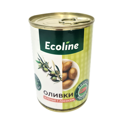 Оливки зеленые «Ecoline» с лососем