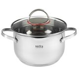 Кастрюля «VETTA» Бирмингем со стеклянной  крышкой, 2,7л