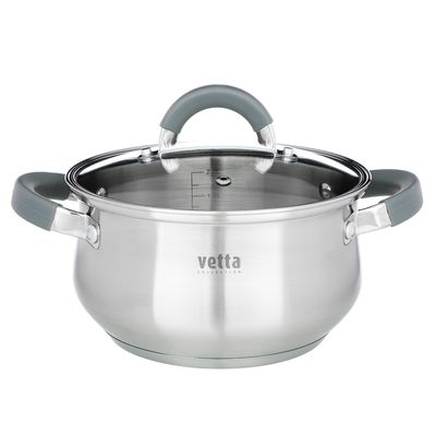  Кастрюля «VETTA» Вена со стеклянной крышкой, 2,6л.
