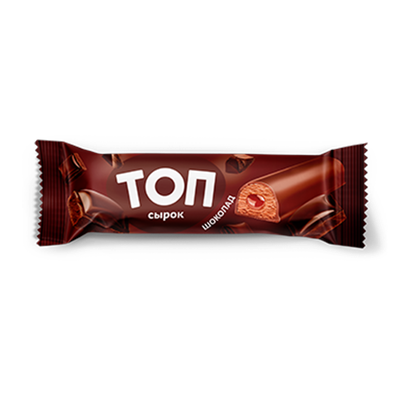Сырок творожный «ТОП» 20% с какао и начинкой шоколад