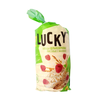 Хлебцы цельнозерновые «Zlucky» рисовые с малиной