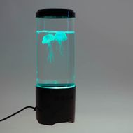 Светильник-ночник BY Медузы, 0.6W, USB, D10x28 см, 8 режимов,черный - Галамарт