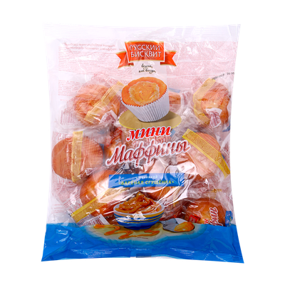 Мини-маффины «Русский бисквит» с начинкой вареная сгущенка 