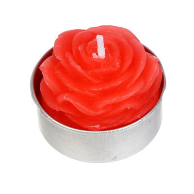 Свеча «LADECOR» «Роза» 3,8x3,8x4,5 см
