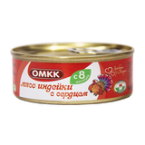 Консервы мясные «ОМКК» мясо индейки с сердцем с 8 месяцев