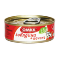 Консервы мясные «ОМКК» говядина+печень с 8 месяцев