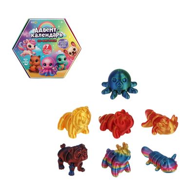 Адвент календарь «ХОББИХИТ» с 3D фигурками, 22х19,2х1,9см