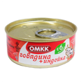 Консервы мясные «ОМКК» говядина+индейка с 6 месяцев