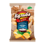 Чипсы «Бульба Chips» из сырого картофеля со вкусом сметаны и лука