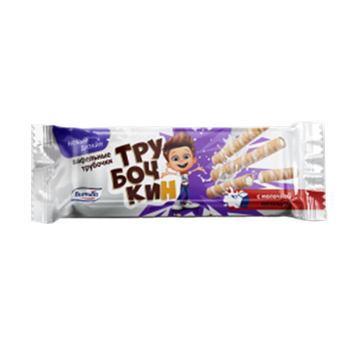 Вафельные трубочки «Трубочкин» с молочной начинкой