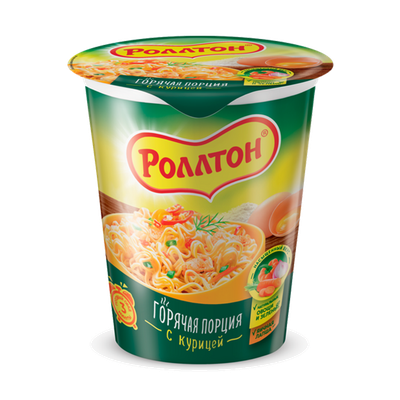 Лапша быстрого приготовления «Роллтон» с курицей