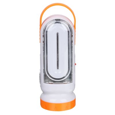 Фонарь 2-в-1 ЕРМАК, аккумуляторный, 17+0,5Вт LED, шнур 220В, солнечн.батарея,14,5x5,5см