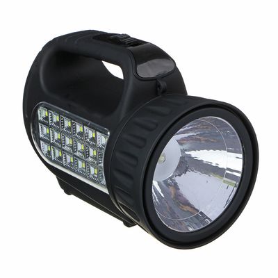 Фонарь прожектор «ЕРМАК» аккумуляторный, 18 SMD + 1 LED, шнур 220В, 18x11 см