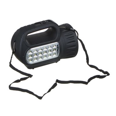 Фонарь прожектор «ЕРМАК» аккумуляторный, 18 SMD + 1 LED, шнур 220В, 18x11 см