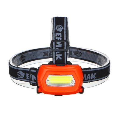 Фонарь налобный «ЕРМАК» 1 COB, 200мАч, USB, 8х4см, 3 режима