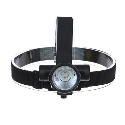 Фонарь налобный «ЕРМАК» 1 LED, 3 Вт, 8х6х6,2 см, 2 режима, 1200мАч, USB кабель