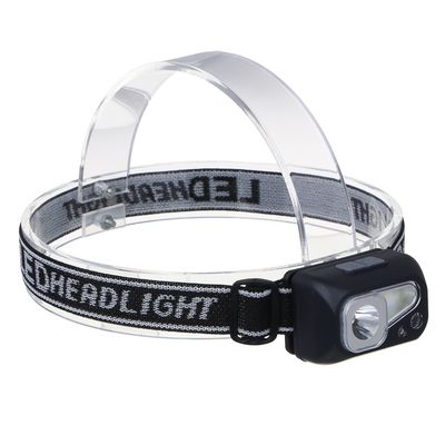 Фонарь налобный «ЕРМАК» сенсорный, XPE LED + 3 SMD, 6 режимов, 500мАч, зарядка Type C, 57х29х38 мм