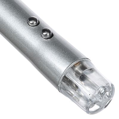 Фонарик-брелок на карабине «ЕРМАК» 1 LED + УФ + лазер, 3xLR44, 6х1,2 см