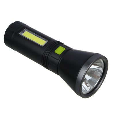Фонарь ручной «ЕРМАК» LED+COB, 4 режима, 1200мАч, 5,8х14,8см