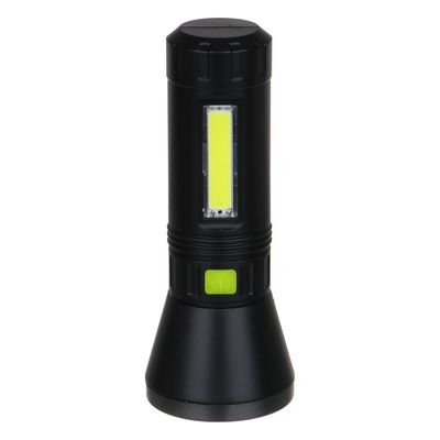 Фонарь ручной «ЕРМАК» LED+COB, 4 режима, 1200мАч, 5,8х14,8см