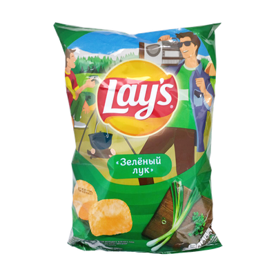 Чипсы «Lay's» со вкусом зеленого лука