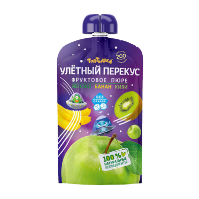 Пюре «Улётный перекус» яблоко-банан-киви