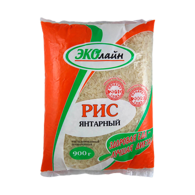 Рис шлифованный «Янтарный» пропаренный