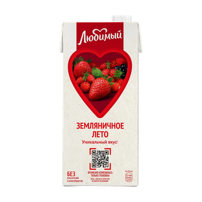 Напиток сокосодержащий «Любимый» земляничное лето