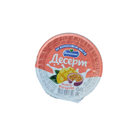 Десерт творожный «Buonissimo» манго-маракуя на кокосовом масле